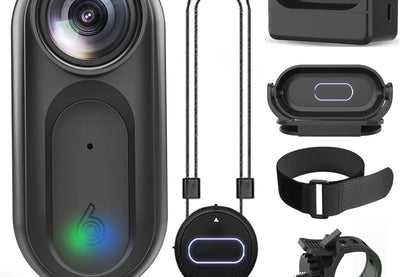 128GB 1080P Waterproof Portable Magnetic Thumb Camera Outdoor Cycling Dog Cat Running Video POV Camera