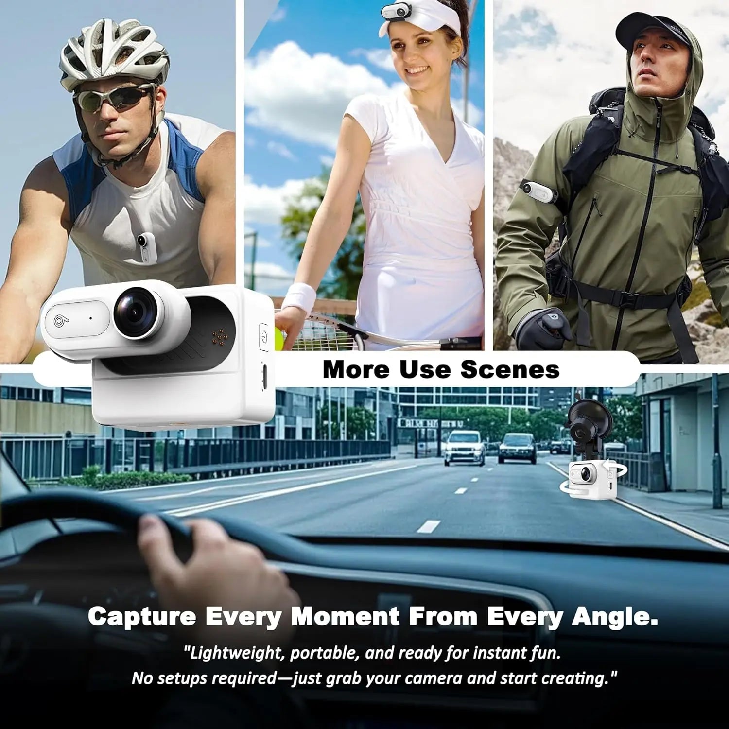 Wireless 1080P Mini Body Cam Compact Helmet Bike Vlog Camera Sports Action Video Recorder Waterproof Tiny Wifi Camcorder Bicycle